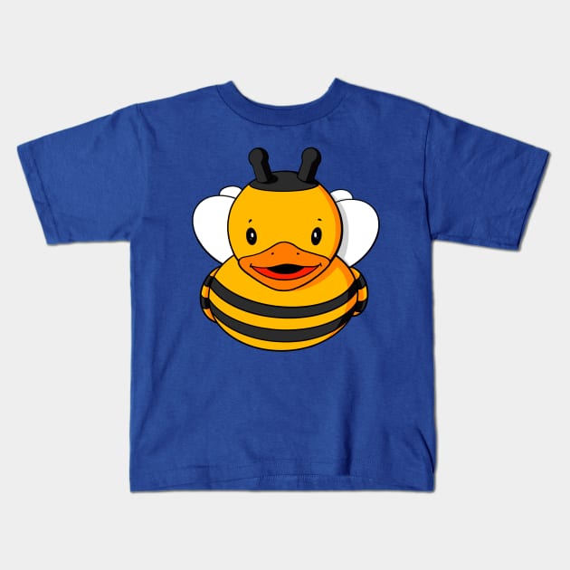 Bumblebee Rubber Duck Kids T-Shirt by Alisha Ober Designs